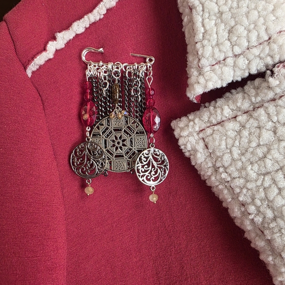 Handmade Brooch Steampunk - Picture 2 of 6